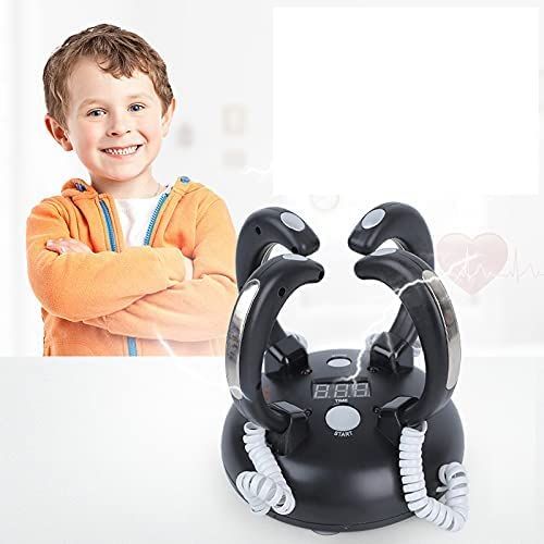 Electric Shocking Lie Detector, Electric Shock Reaction Toy Shock Game Console Funny Shot Roulette Game Lie Detector for Games