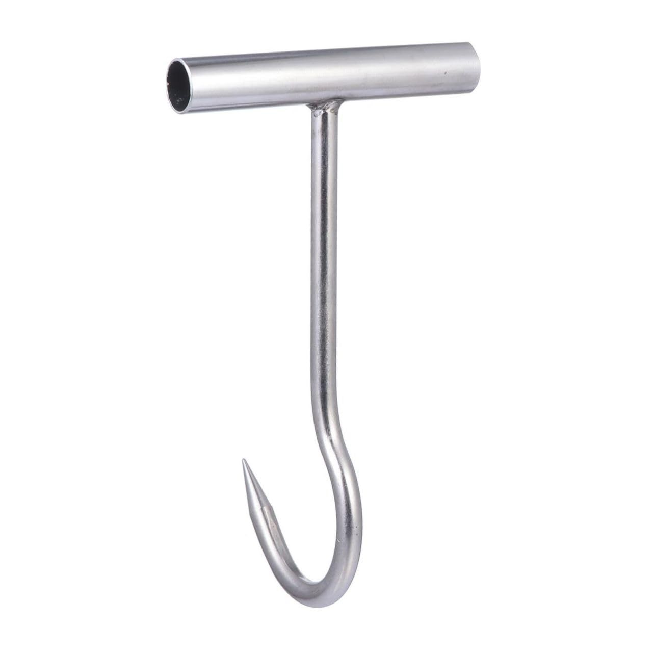 Pork Hook T Shaped Smoker Meat Hooks Boning Hook Bone Hooks Barbecue Grill Hanger Heavy Duty s Processing Butcher Hooks