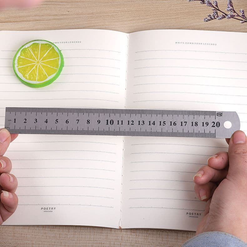 Metal Ruler Set 3 Piece Stainless Steel 6 Inch 8 Inch 12 Inch Metric and Imperial Measurements