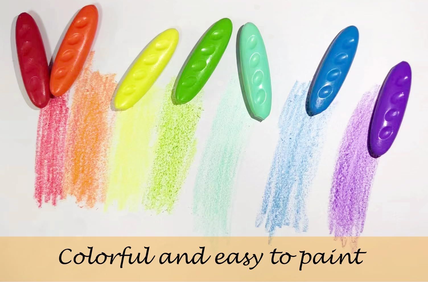 Peanut Crayons for Kids, 36 Colors Washable Toddler Crayons, Non-Toxic Baby Crayons for ages 2-4, 1-3, 4-8, Coloring Art Supplies