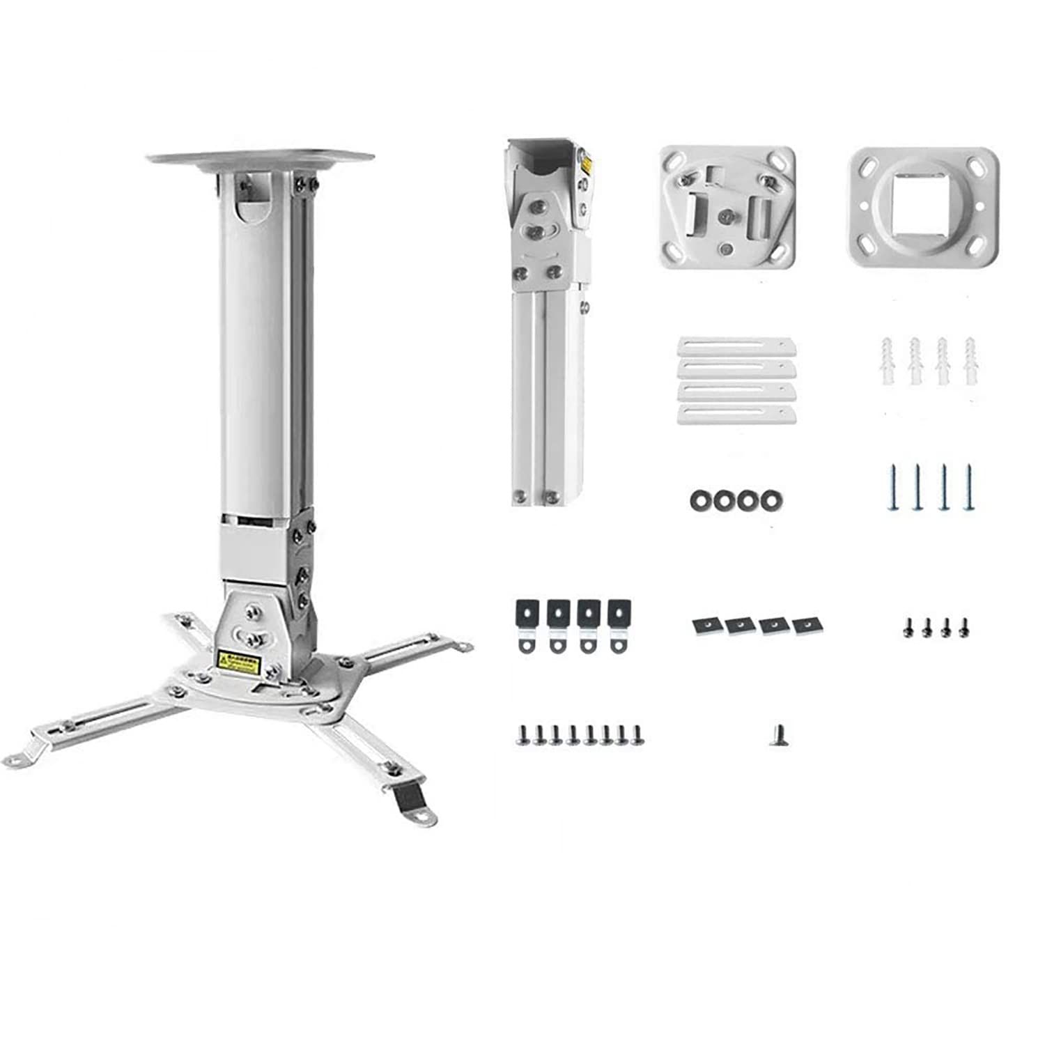 White projector installation extension wall ceiling projection bracket height adjustable projection multi adjustable ceiling