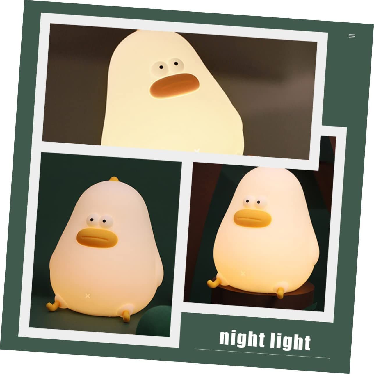 Fat Chicken Silicone Lamp Nightlight Night Light Toilet Seat Covers Chick Light Kids Table Lamp Baby Silicone Light Nursery Lamp