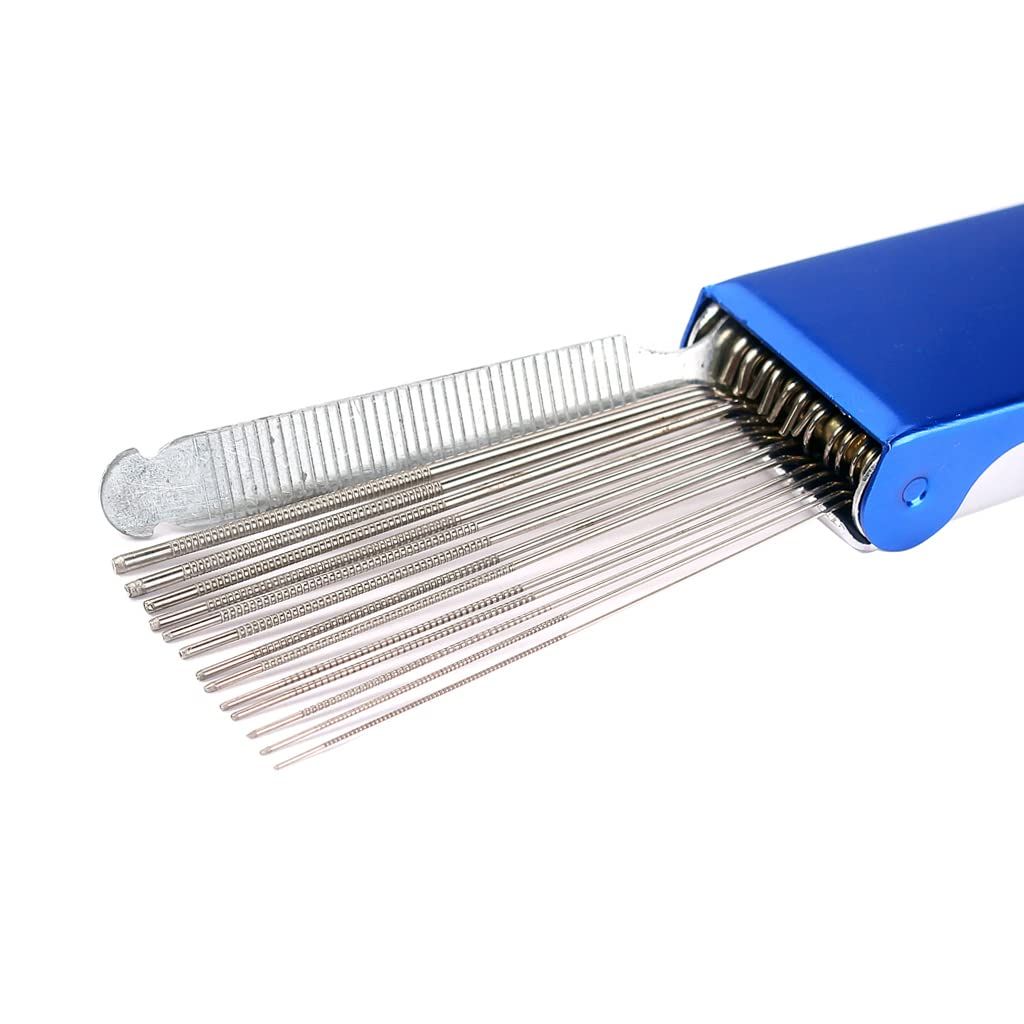 Guitar Nut and Bridge File Set, Guitar Nut Bridge File Set Luthiers Tool Box 13 Sizes of Files 1 Flat File for Guitar Banjo Bass