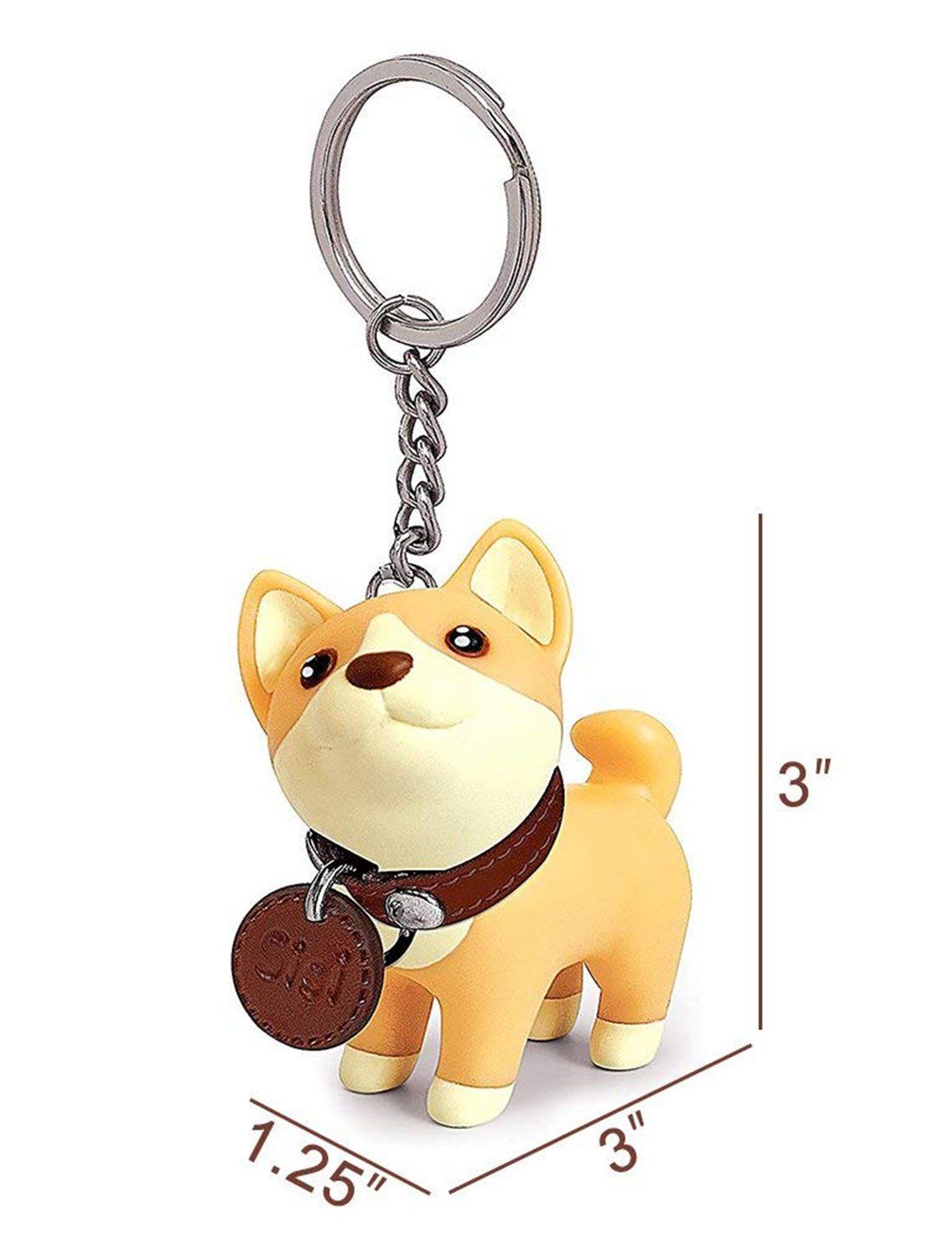 Cute Dog Key Chain, Keyring Keychain for Boys Girls Kids Children Adults, Super Adorable Dog cute and well made