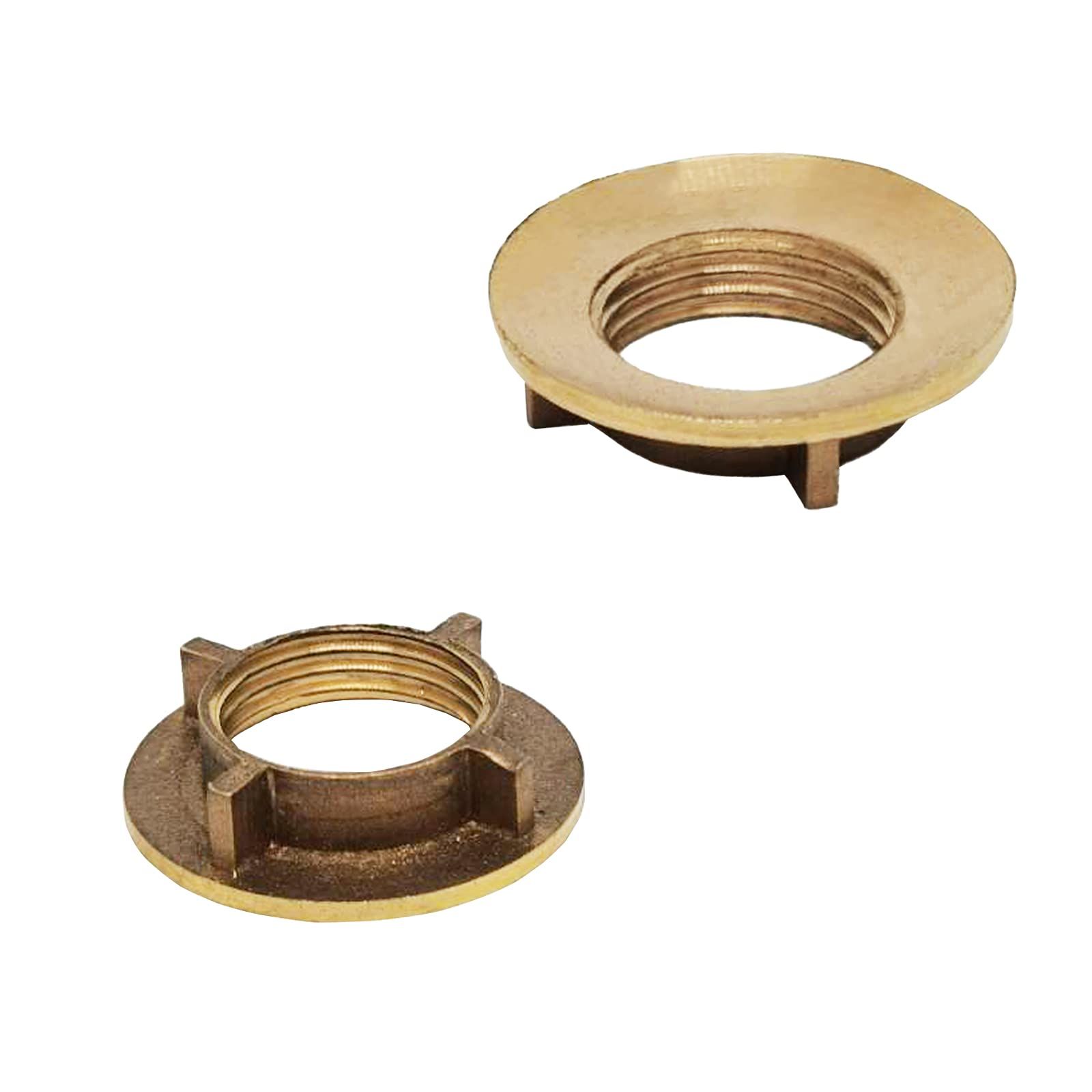 2pcs，G1/2-inch faucet lock nut, suitable for brass lock nuts for washbasin faucets and kitchen sink faucets
