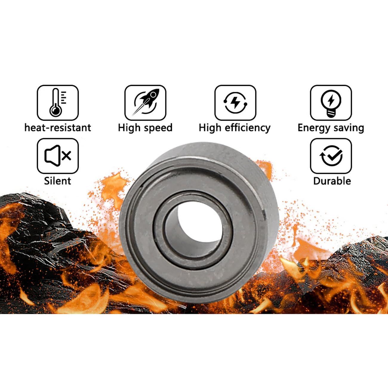 12pcs High speed hair dryer bearings vacuum cleaner miniature bearings computer fan high-speed silent small bearings