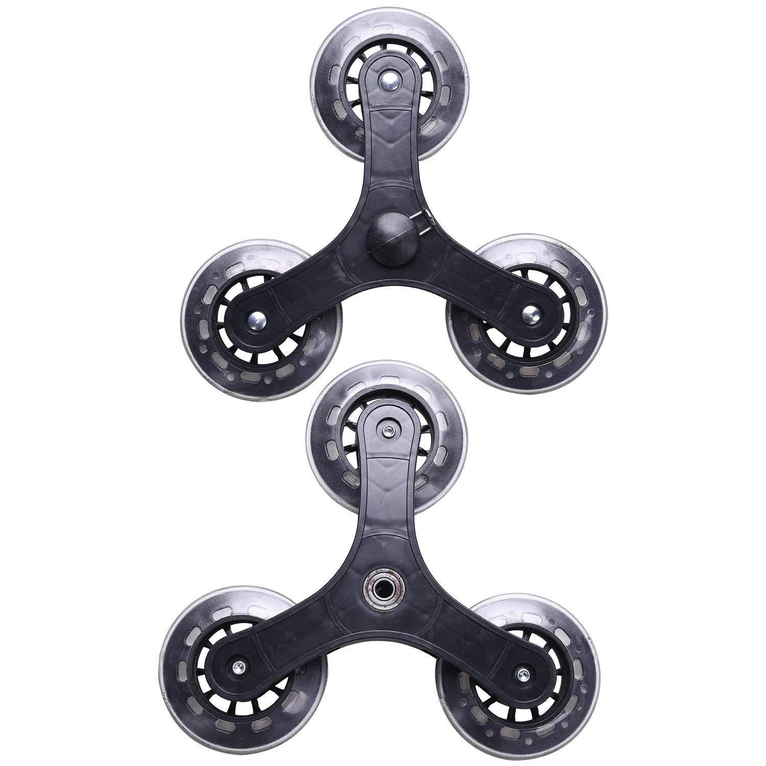 2pcs，Set Black Shopping Cart Trolley Caster Luggage Suitcase Roller Replacement Wheel Pulley Sliding Roller Wheel Accessories