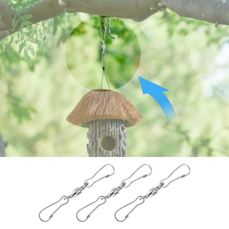 3pcs， suitable for outdoor rotating hooks of wind spinning machines, wind socks, wind chime crystal twisting machines