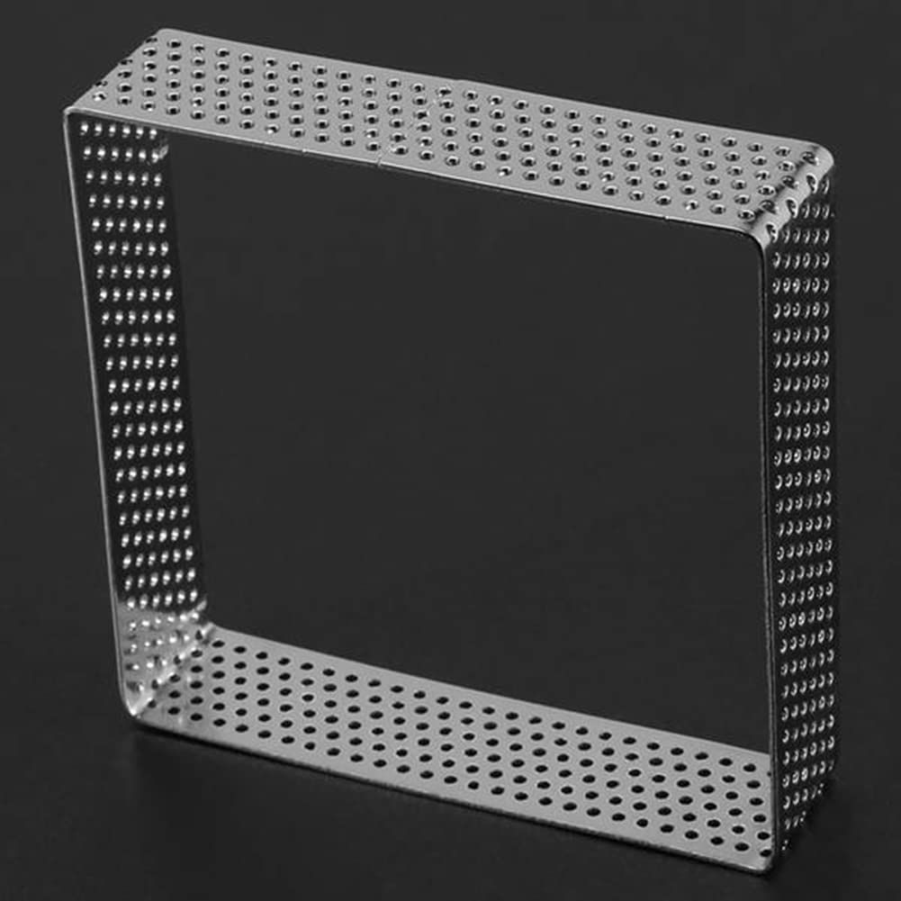 Square oval fruit pie ring perforated pie ring 304 stainless steel tower ring mousse cake mold perforated pie ring stainless steel