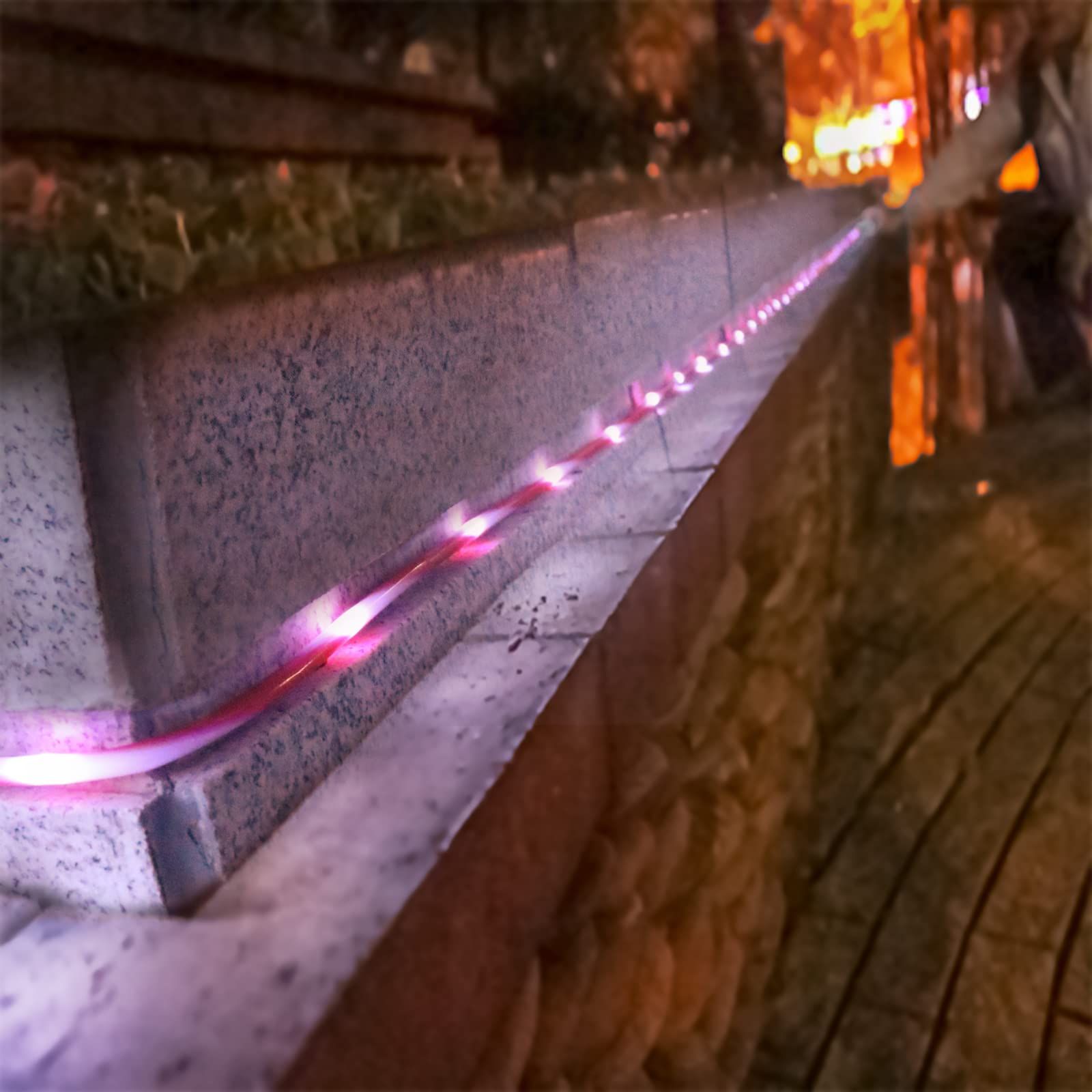 LED solar candy colored tube light outdoor courtyard decoration Christmas decoration PVC copper wire LED light string