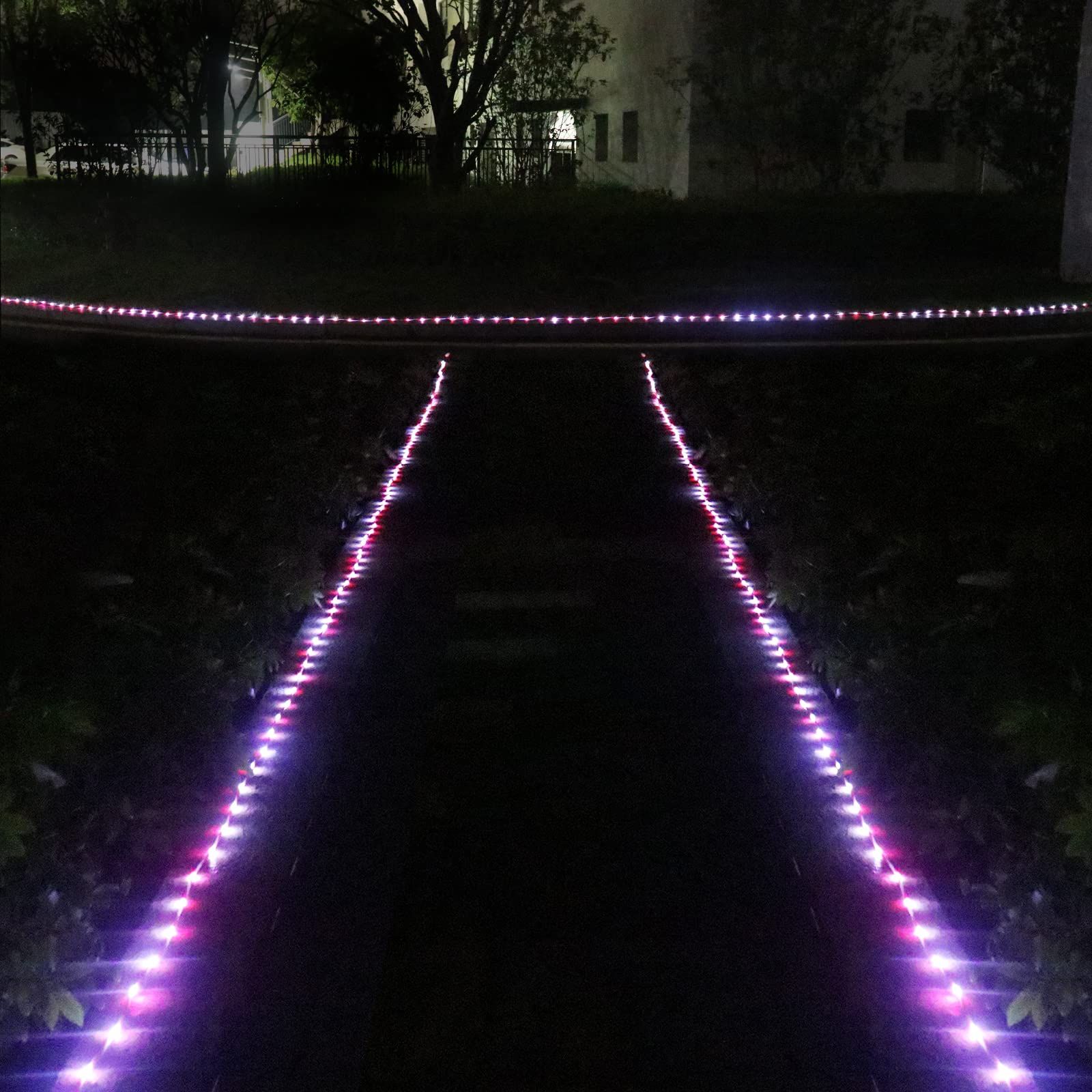 LED solar candy colored tube light outdoor courtyard decoration Christmas decoration PVC copper wire LED light string