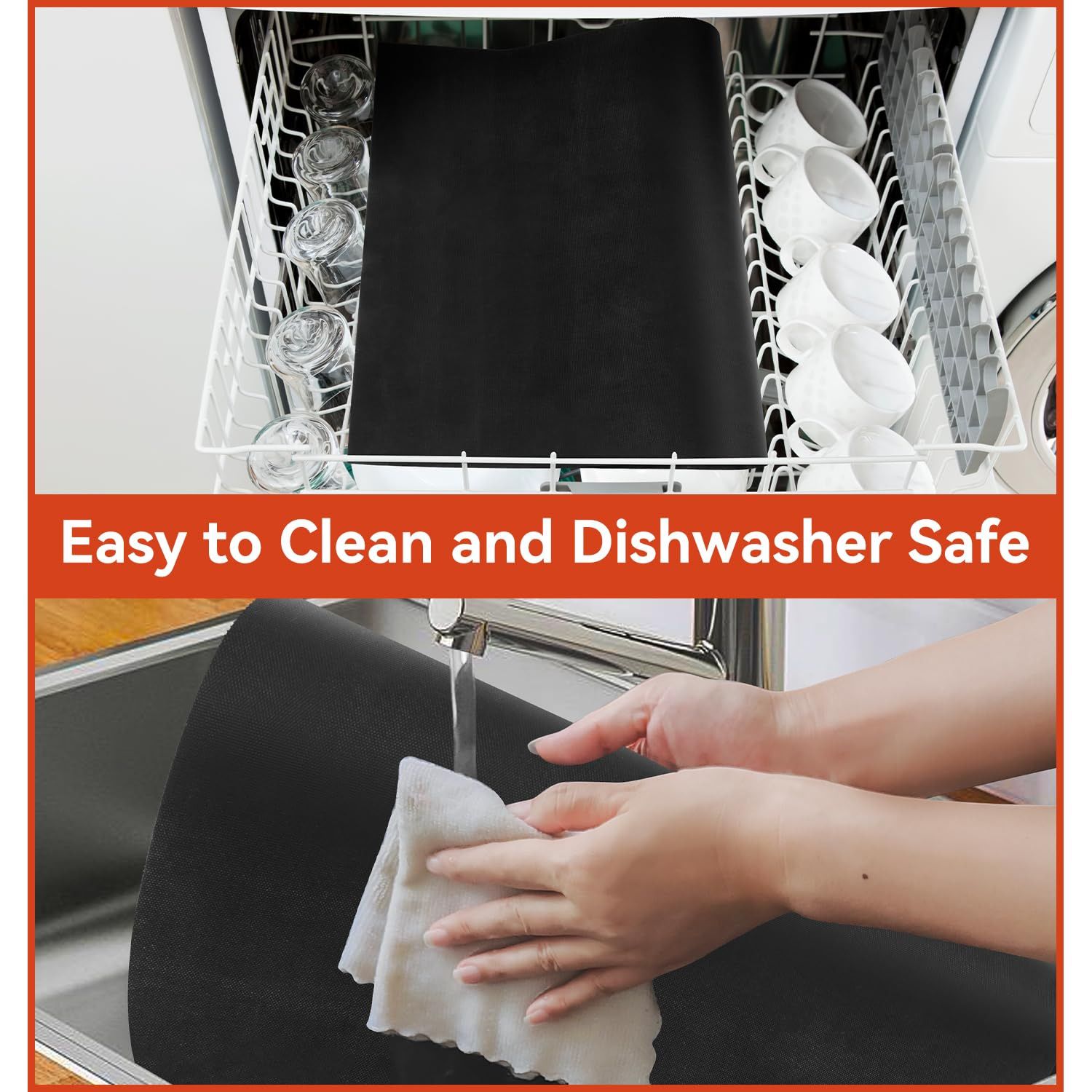 Oven Liners for Bottom of Electric Gas Oven, Reusable Non-Stick Teflon Protector Mat, Heat Resistant Grill Mats Out