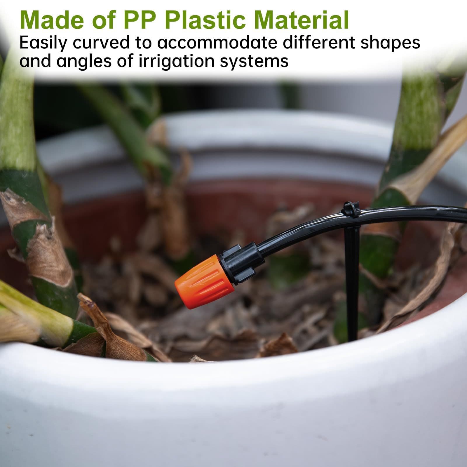 50 Pcs Drip Irrigation Stakes Universal Drip Tubing Hold Stakes Plastic Garden Water Pipe Support
