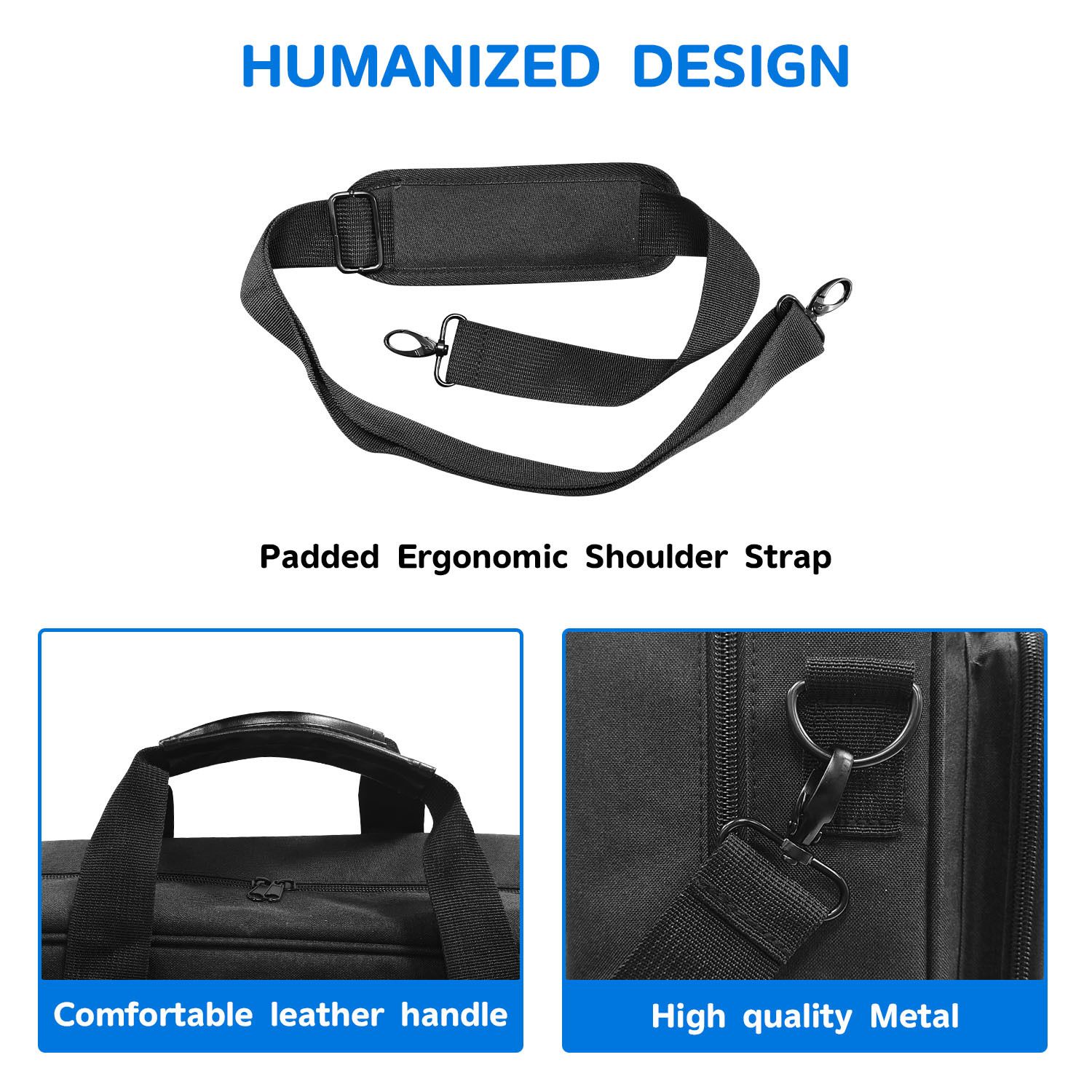 Portable Printer Case - Wireless Printer Case Compatible with Scratch Resistant Interior, Shoulder Strap