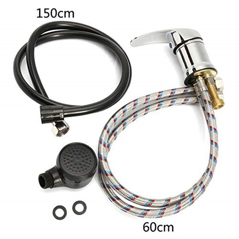 Basin Sink Faucet with 2 Modes Shower Spray Head Wash Hair Tap Mixing Valve Sprayer for Shampoo Bed Bowl or Backwash