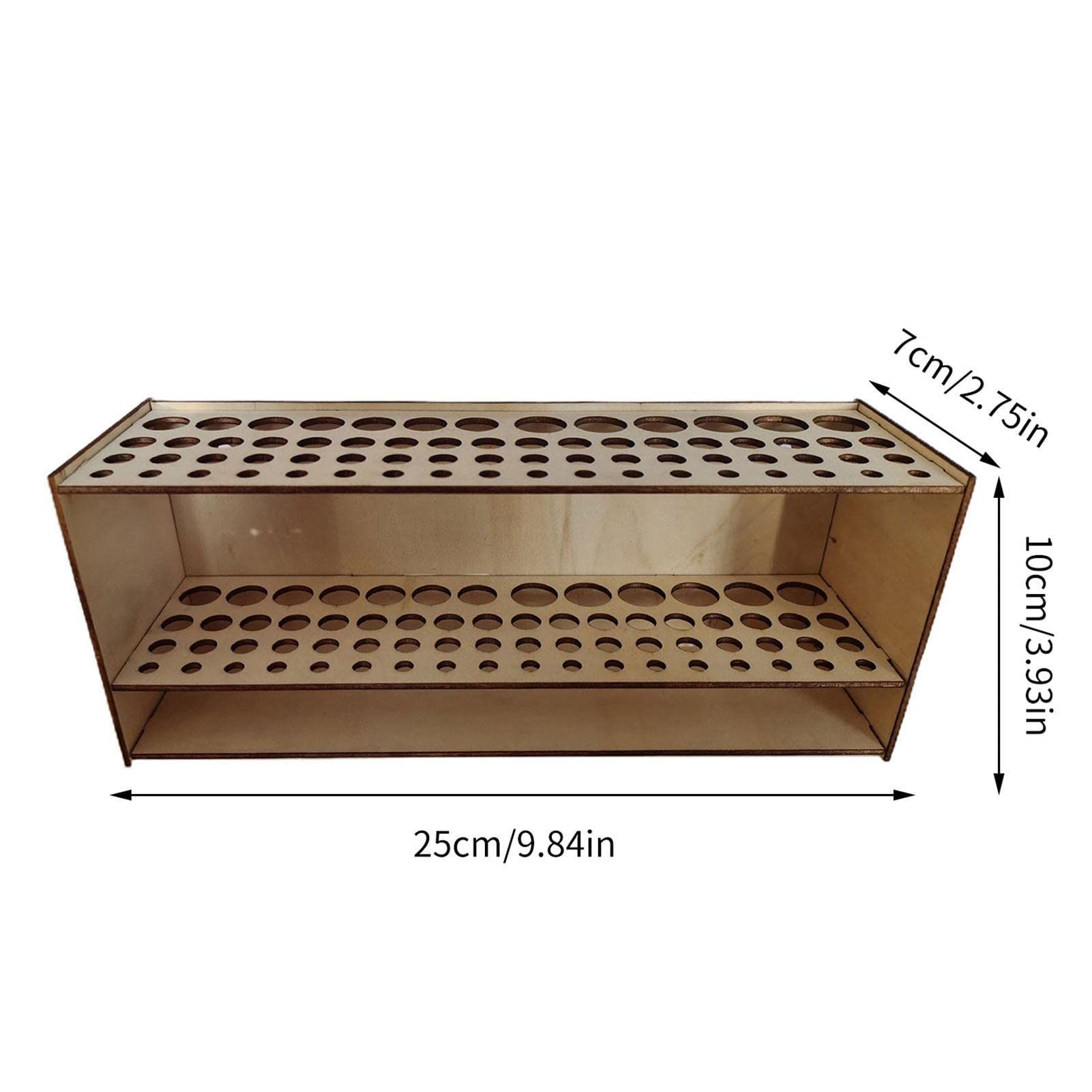 Wooden Paint Brush Holder Stand Paintbrush Organizer Rack Multi Hole Paintbrush Holder 67 Hole Artist Wood Paint Brush Storage