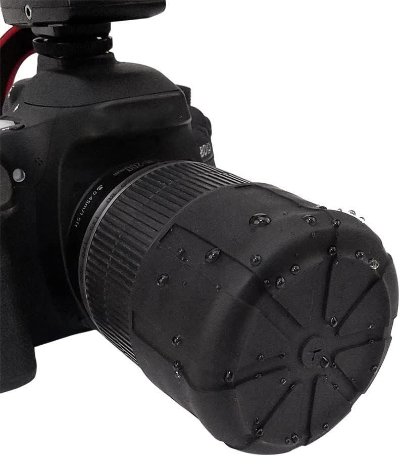 Universal Lens Cap, Version Fits 99% DSLR Lenses, Element Proof, Lifetime Coverage Waterproof Silicone Universal Lens Cap Cover