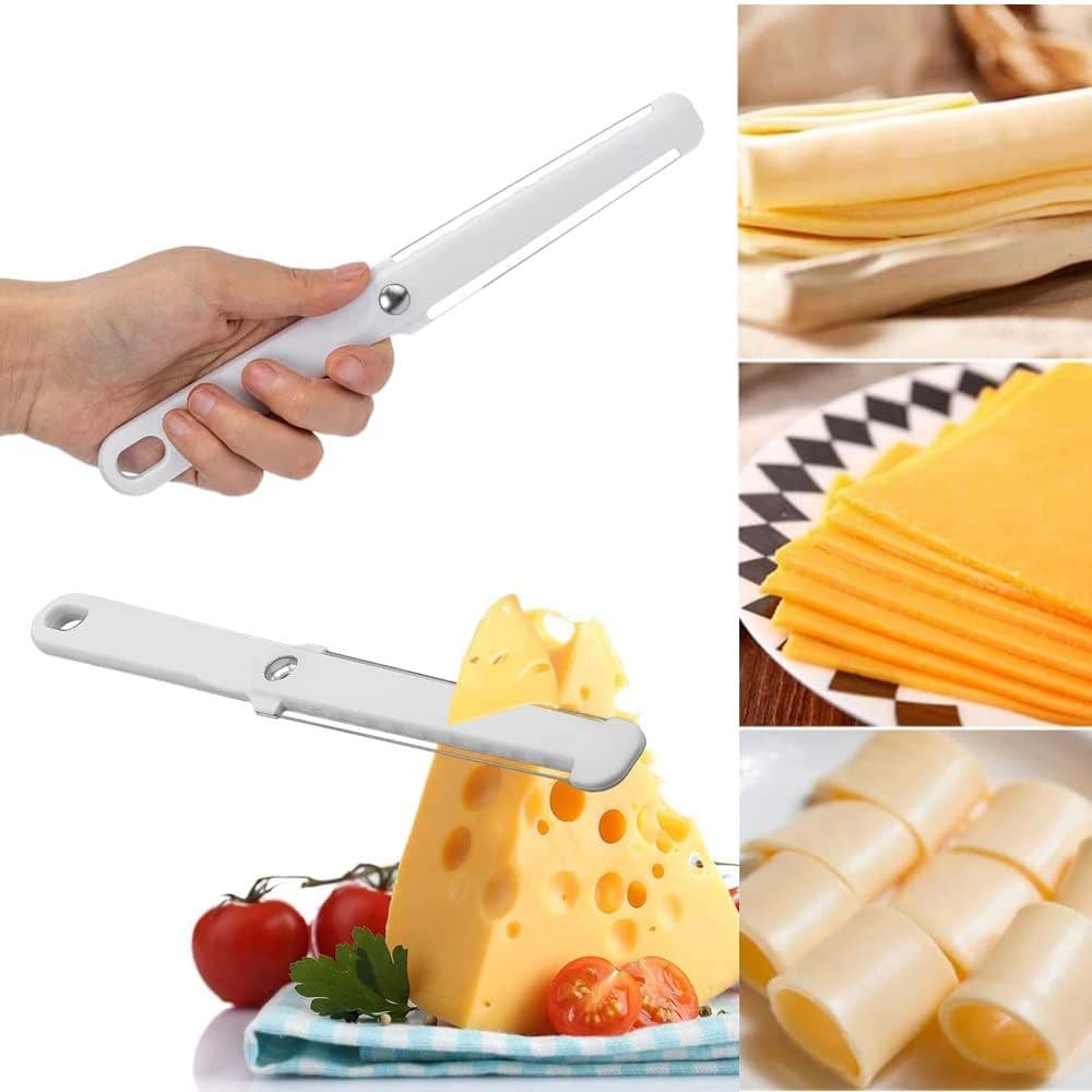 4 PCS Cheese Slicer Multifunctional Cheese Butter Slicer Cheese Knife Cheese Cutter for Block Cheese