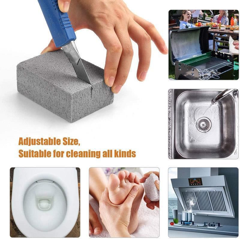 Scoring Stone for Oven Cleaning, Scoring Stone for Stove Cleaning, Heavy Duty GrillCleaning Brick,Toilet Stone Cleaning Block
