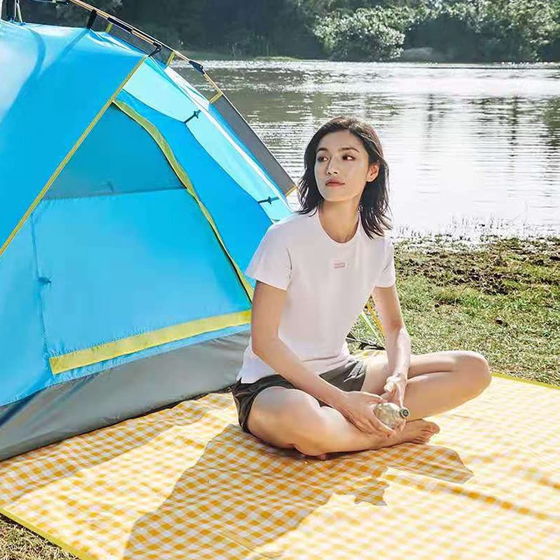 Extra Large Picnic Blanket Beach Blankets, Picnic Mat Waterproof Sand Proof Foldable Portable for Outdoor Camping Hiking
