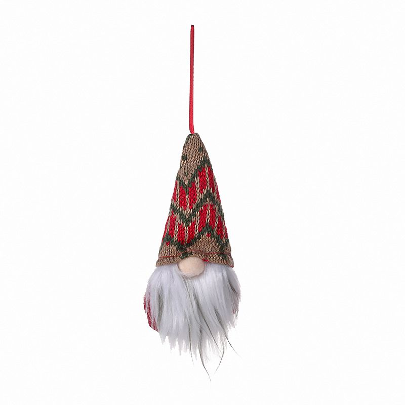 5pc Christmas Tree Hanging Gnomes Ornaments Set, Swedish Handmade Plush Gnomes Santa Elf Hanging Home Decorations Holiday Decor