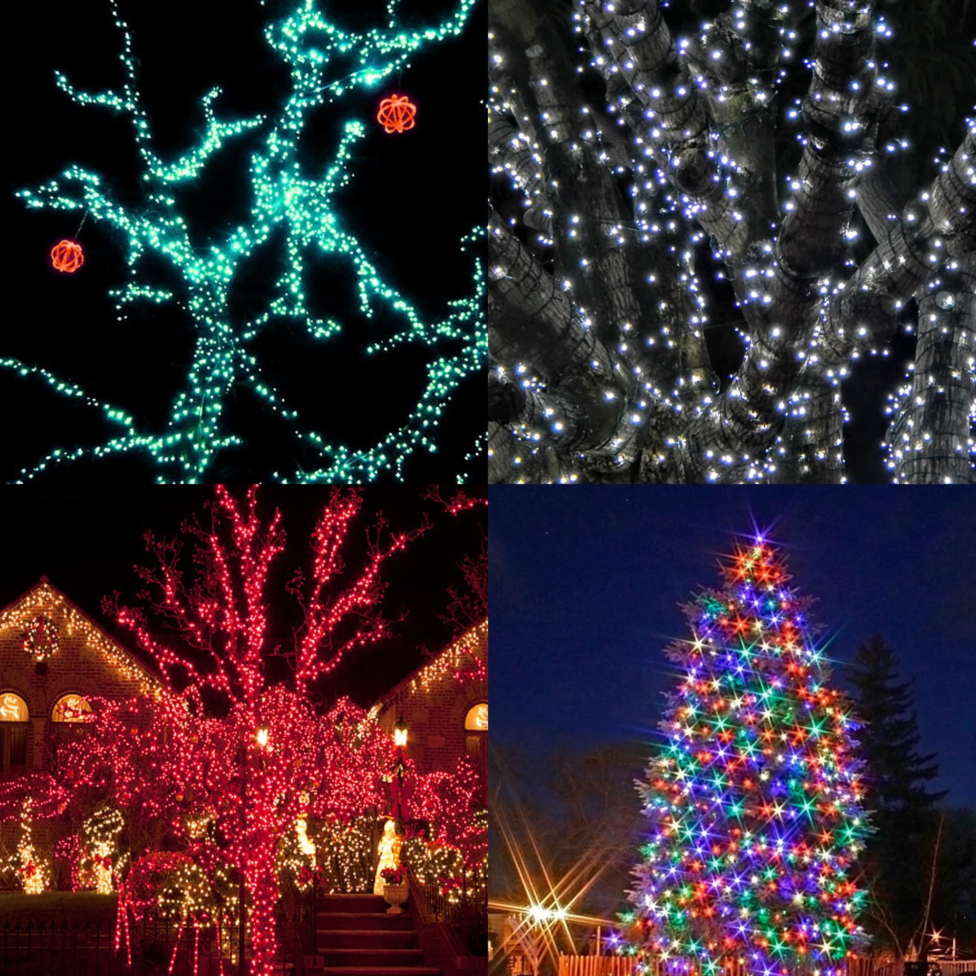 Fairy String Lights,Christmas Lights Lighting Modes,Mini String Lights Plug in for Indoor Outdoor Christmas Tree