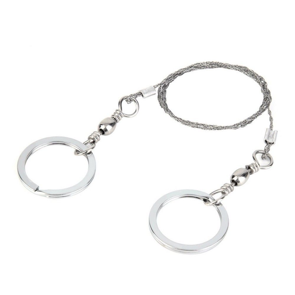 Wire Saw Survival I Stainless Steel Pocket Chainsaw Backpacking Gear I Light Weight Cable Cutting String I Emergency Camping