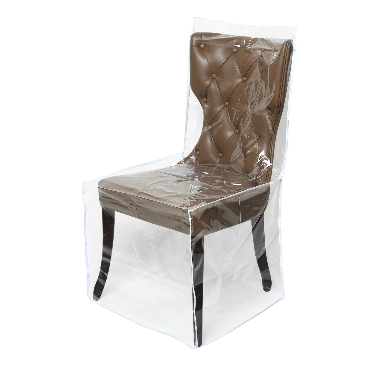 Clear All Cover - Heavy-Duty Chair Protectors, Keep Your Dinning Chair Away from Water Dust Paws and Claws