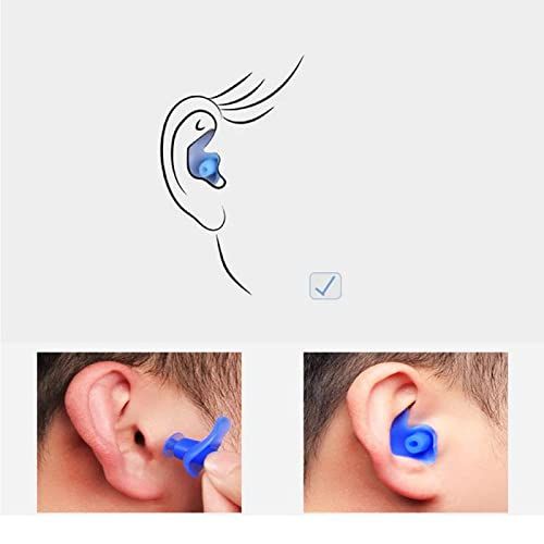 3pc Ear Plugs,Ear Protection， Soft Silicone Earplugs Diving Anti-Noise Swim Accessories Ear Plugs for Diving Sports Women Man