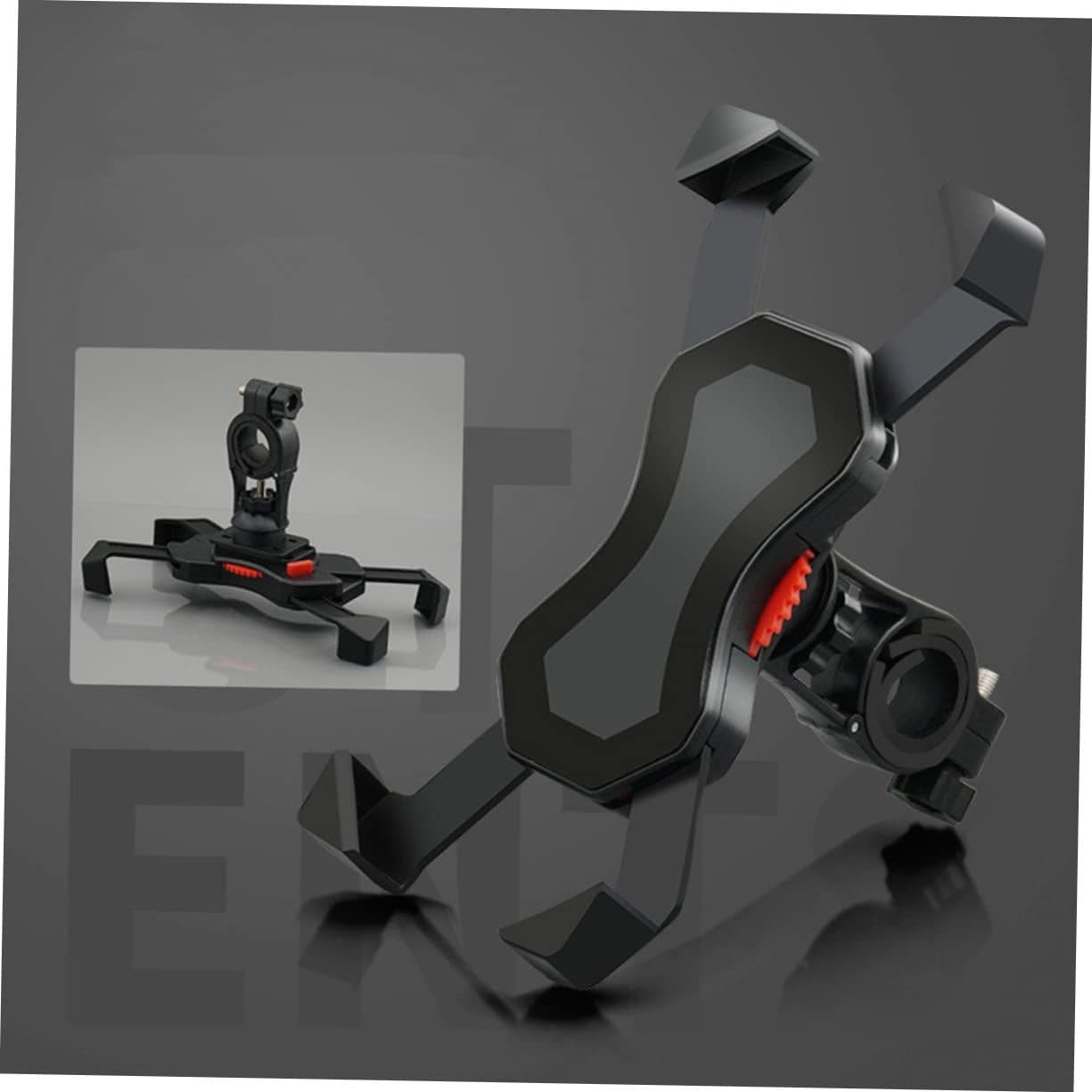 Bicycle Phone Mount Anti-Skid Easy Install Black Phone Holder for Bike
