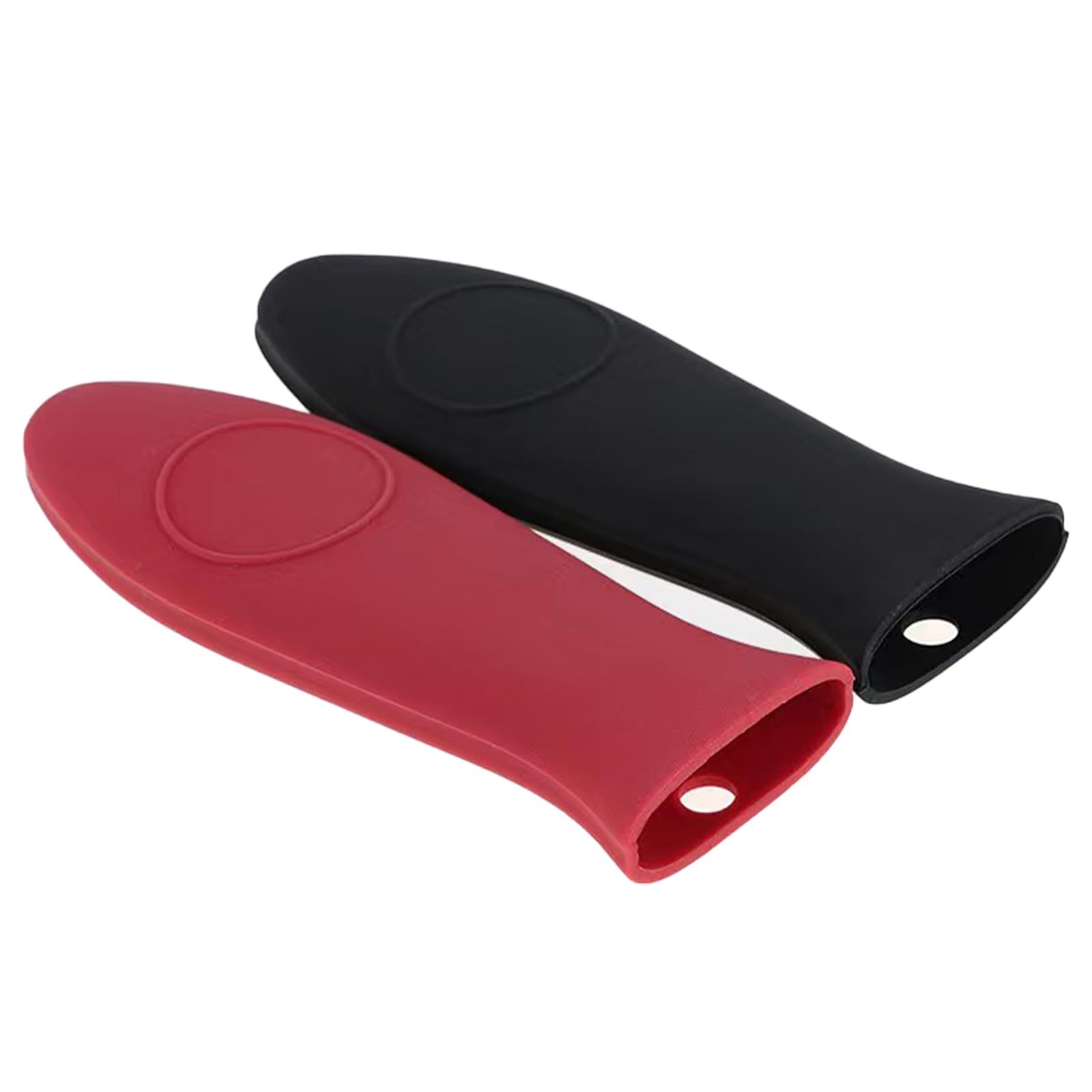 2 Pack Silicone Pan Handle Sleeve, Heat Resistant Cast Iron Handle Covers for Pots and Pans, Assist Handle Holder Grip