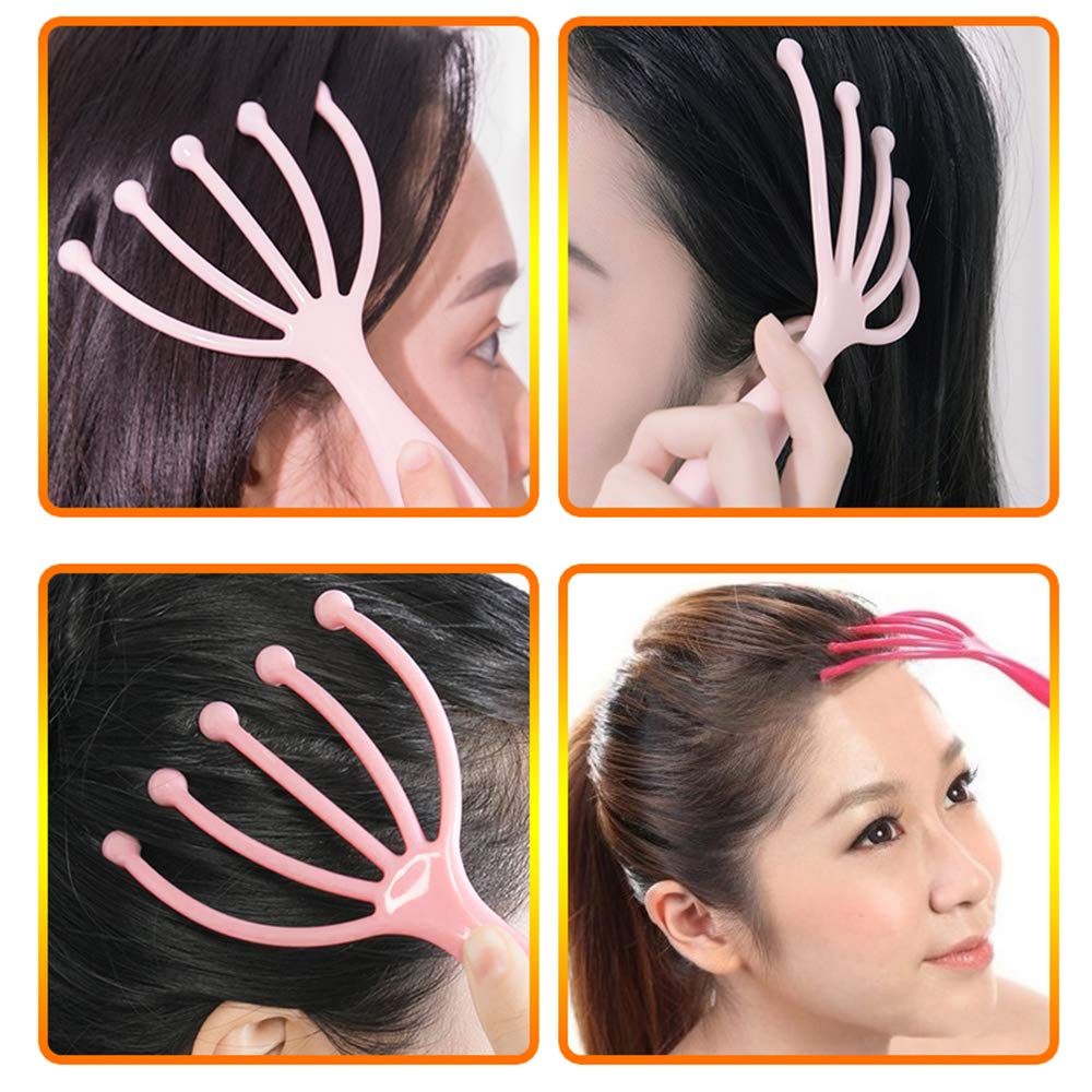 2 PCS Scalp Massager, Protable Hand Held SPA Head Massager for Deep Relaxation & Stress Reduction in The Office Home