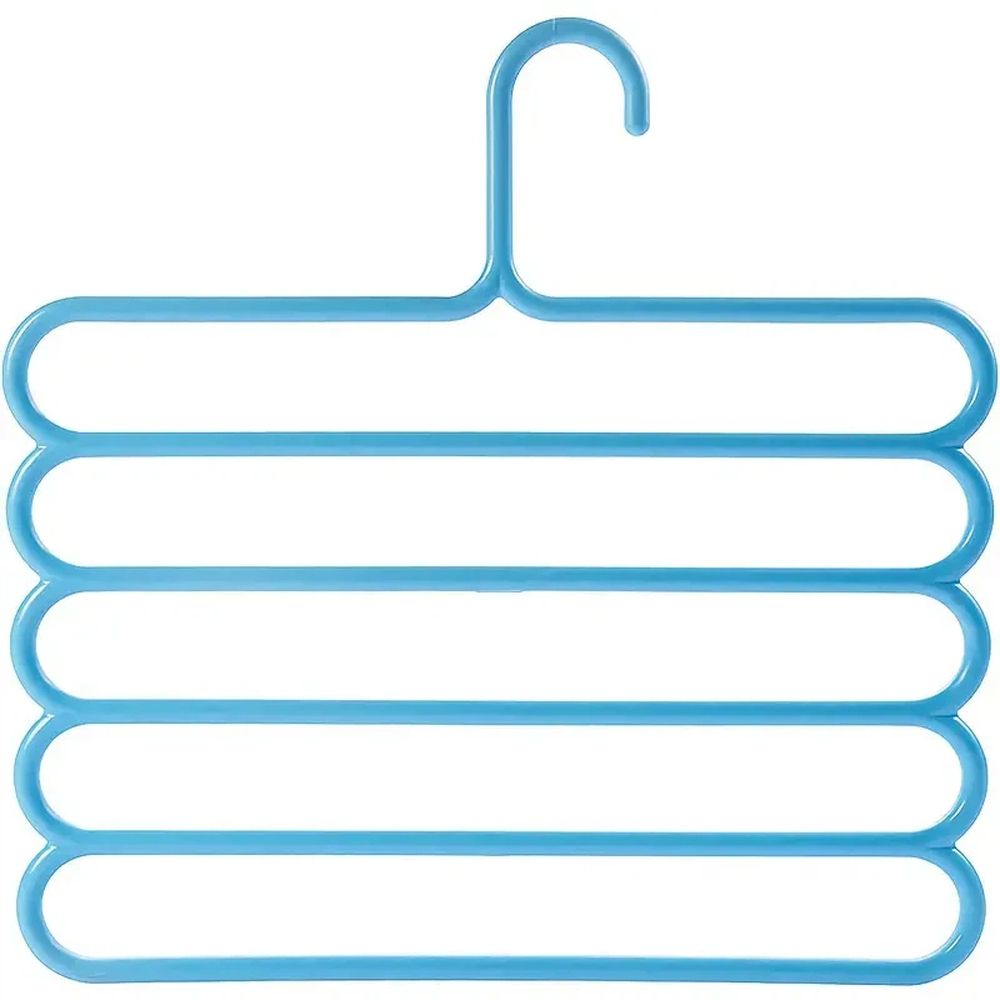 3PCS Multi functional five layer storage tool, creative anti slip pants rack, organizing rack, pants clip, household adult clothing rack