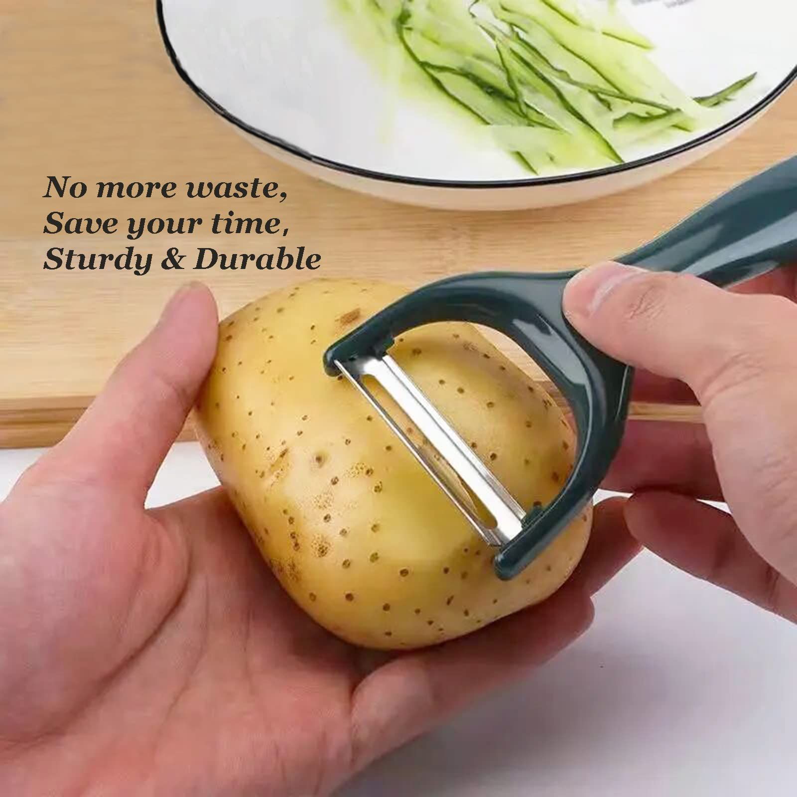Durable vegetable peeler with anti slip handle and stainless steel sharp blade for fruit peeler, Y-shaped potato peeler