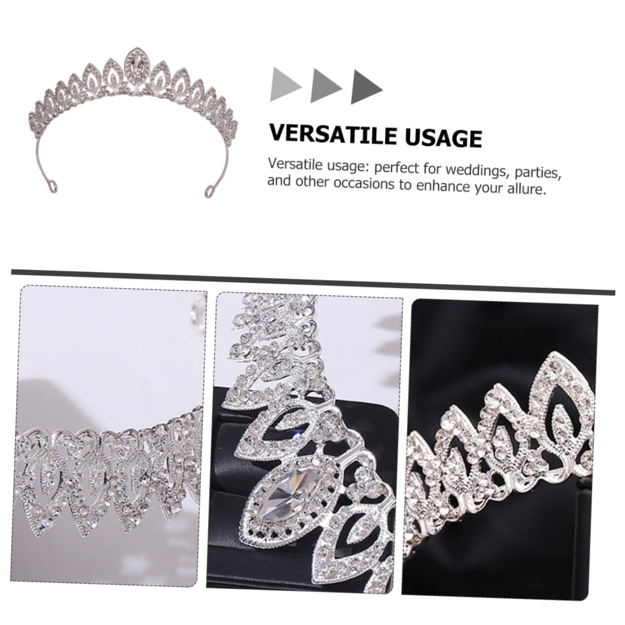 Bridal Crown Elegant Tree Leaf Design Alloy Headband Wedding Hair Accessory