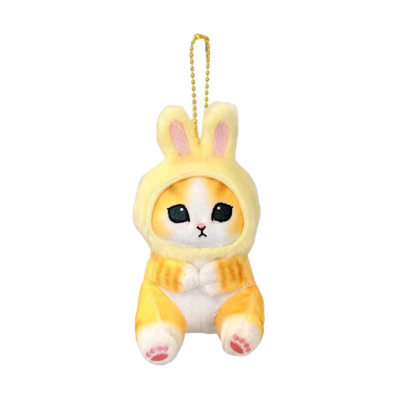 Fried Shrimp Cat Plush Toy Cute Cat Stuffed Animal Plushies Doll, Soft Stuffed Shrimp Kitten Pillow Christmas Birthday Gifts（3pcs）