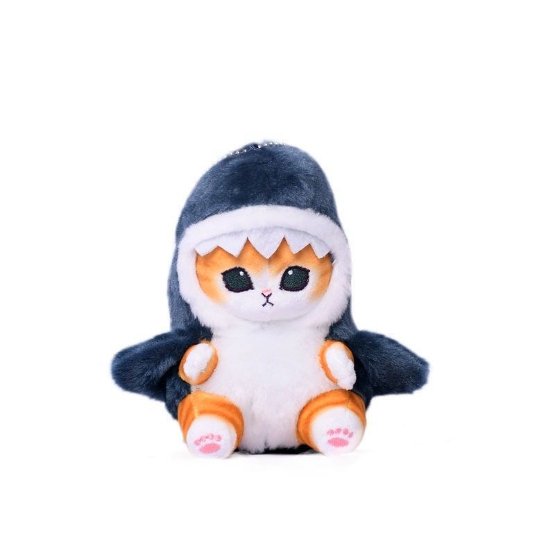 Fried Shrimp Cat Plush Toy Cute Cat Stuffed Animal Plushies Doll, Soft Stuffed Shrimp Kitten Pillow Christmas Birthday Gifts（3pcs）