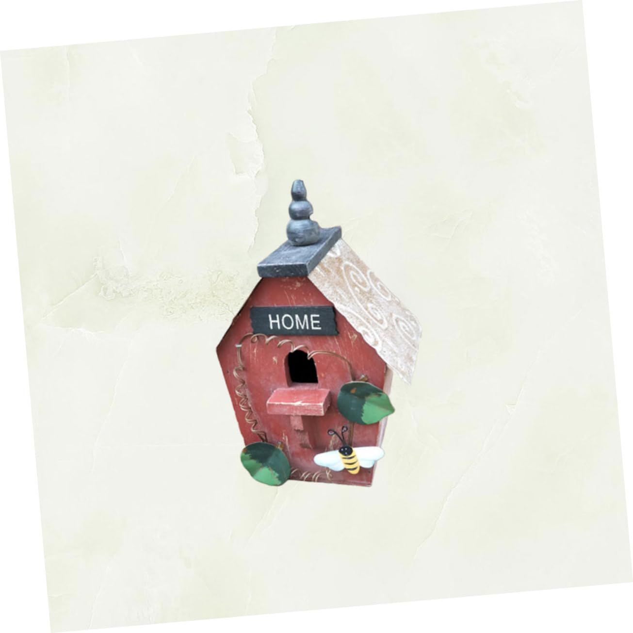 Wooden Bird Houses for Outside, Handmade Natural Blue Bird Houses for Outdoors Clearance Garden Country Cottages Decor