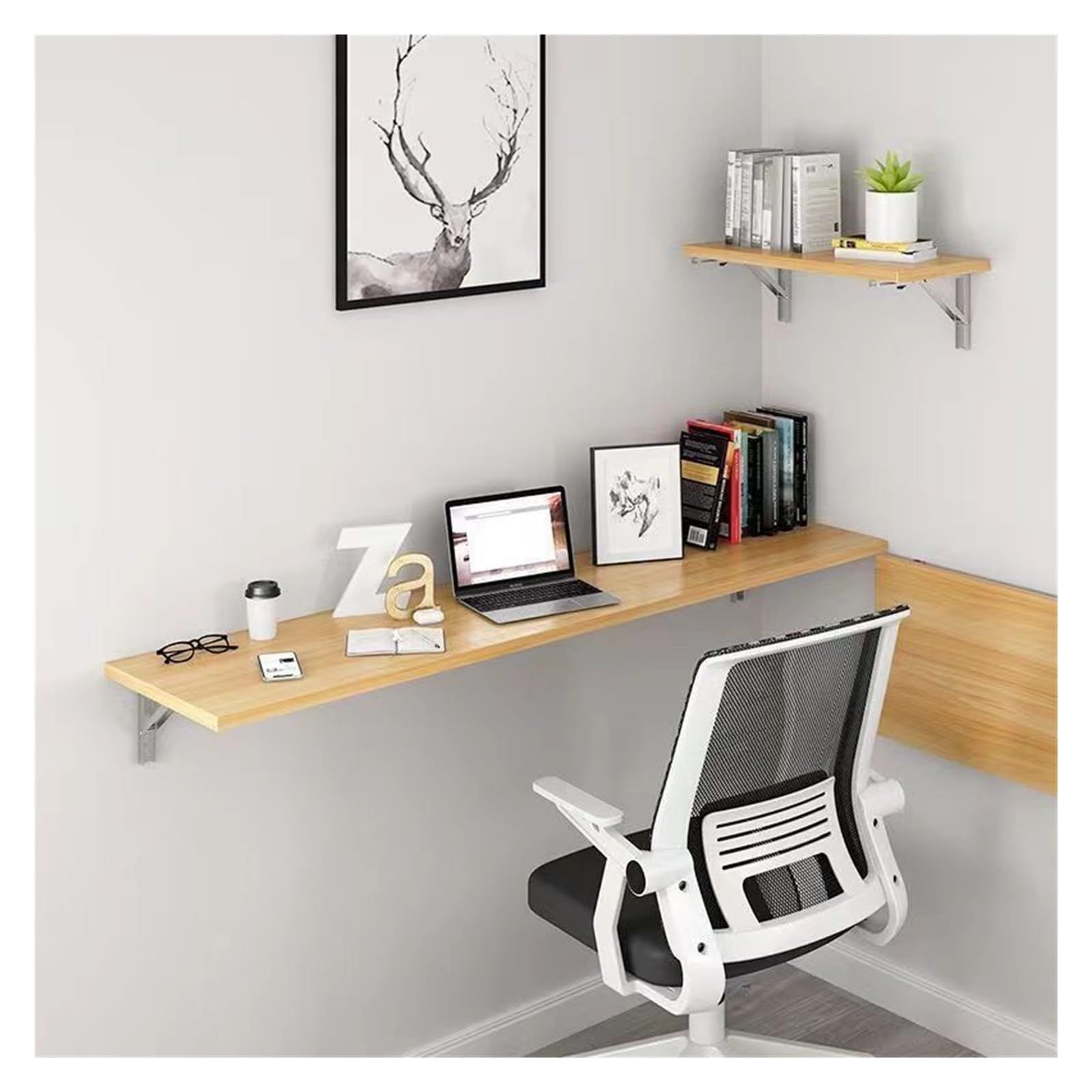 Stainless Steel Heavy Duty Folding Triangular Bracket with Screws Wall Shelf Furniture Bracket Adjustable Wall Shelf Bracket-2pcs