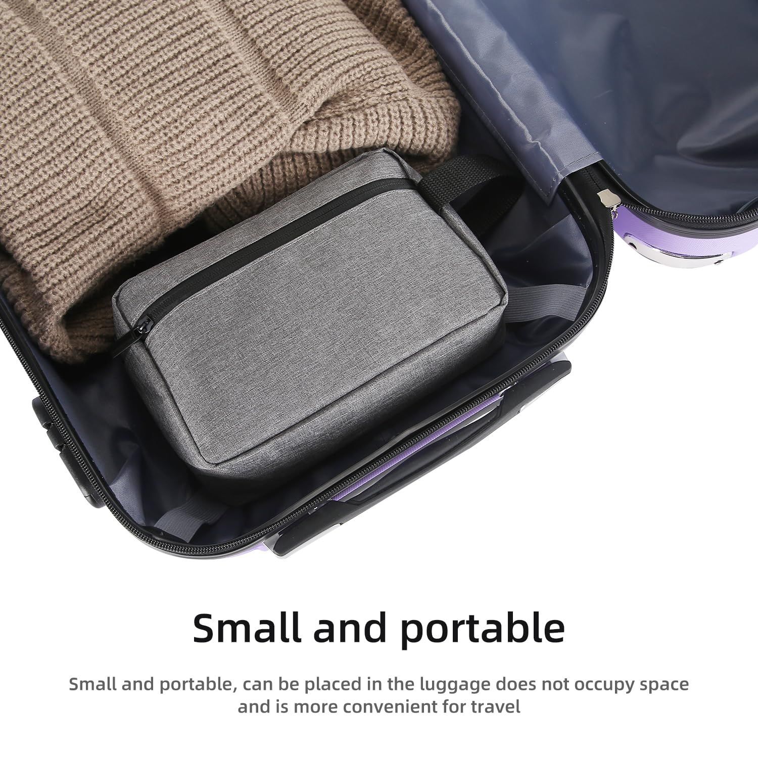 Travel Toiletry bag Toiletry bag for women men Hanging toiletry bag Cosmetic bag Travel accessories for Women Men (Grey)