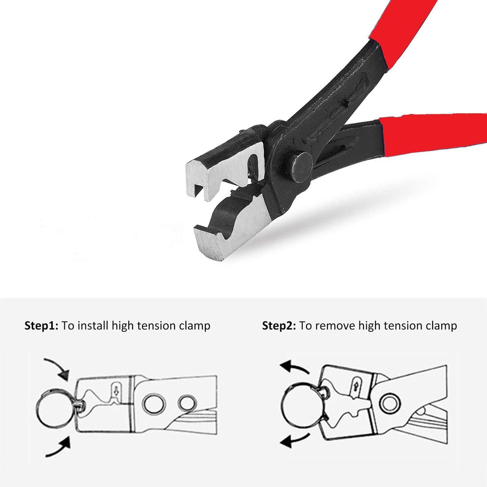 Automotive Hose Clamp Pliers Heavy Duty PVC Handle Tiger Shaped 9 Piece
