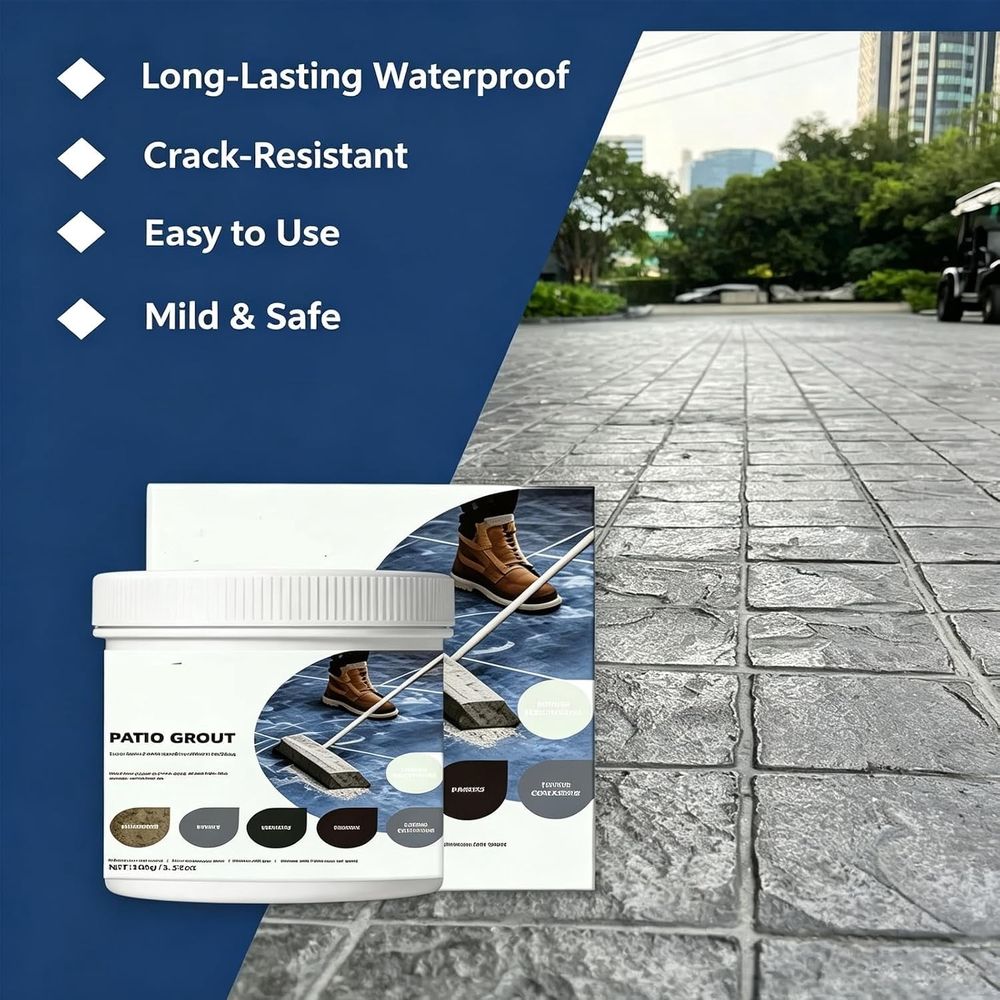 Waterproof Tile Grout Sealant, Floor Quick Dry Waterproof Repair Cement, Repair Adhesive for Driveways, Walkways, Patios, and Interior Flooring