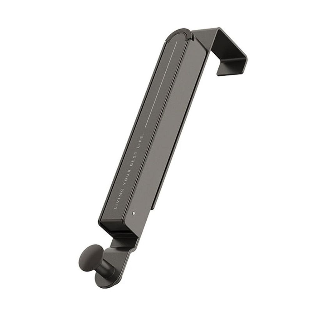Folding Clothes Drying Rack, Aluminum Alloy over the Door Hanger with Retractable Rod, Foldable Portable for Bathroom