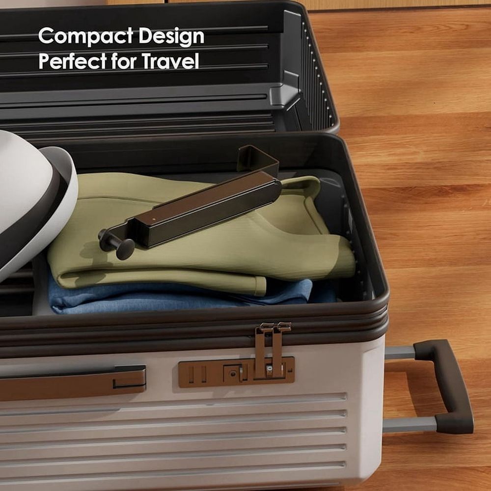 Folding Clothes Drying Rack, Aluminum Alloy over the Door Hanger with Retractable Rod, Foldable Portable for Bathroom