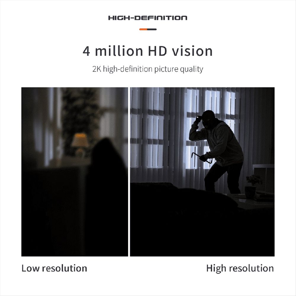 Tuya Smart Camera for Outdoor Wireless WIFI 2.4G/5G HD 4MP Rotatable Surveillance Camera Video Night Vision US Plug