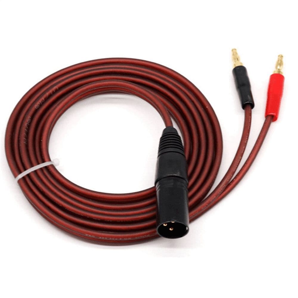 XLR to Banana Speaker Cable Gold-Plated 4mm Plug to XLR3 Pro HiFi 2X