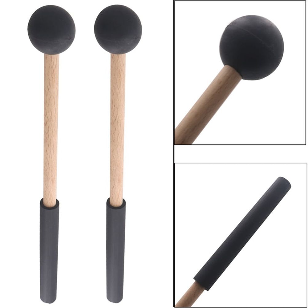 3 Pair Tongue Drum Mallets Soft Rubber Head Drum Mallets Sticks for Drums Tongue Drums and Keyboard Percussion