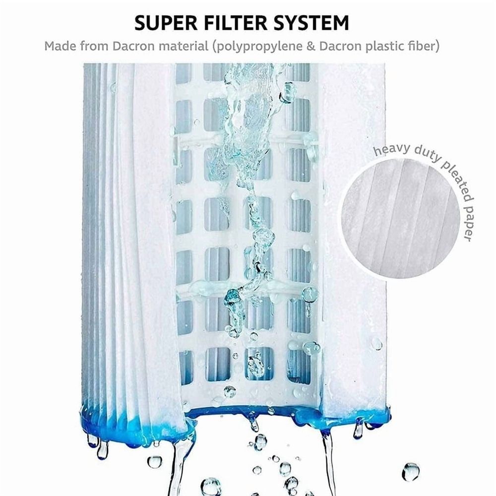 6Pcs Pool Filter Cartridges Type H Replacement Swimming Pool Filter for Pool Filter Pump Cleaner
