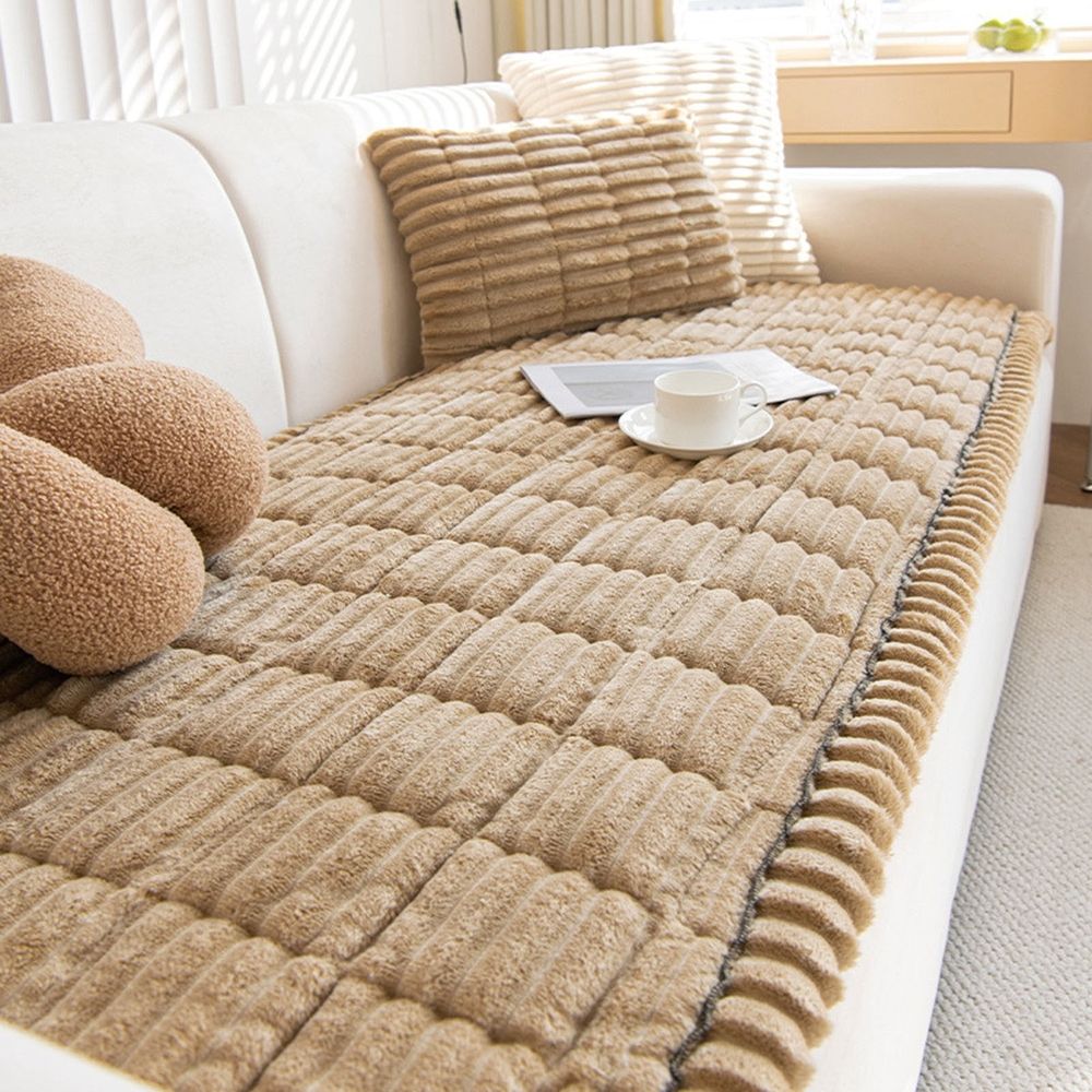 Washable Non Fuzzy Pet Sofa Cover For 3 Cushion Couch, Thick Soft Slipcover Protector For Dogs, 60x120cm