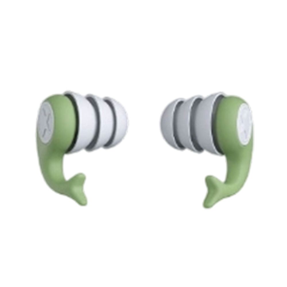 4 Pairs 1x0.8 Inch Swimming Ear Plugs, Waterproof Reusable Soft Silicone Swim Earplugs for Pool, Surfing, Diving, Showering